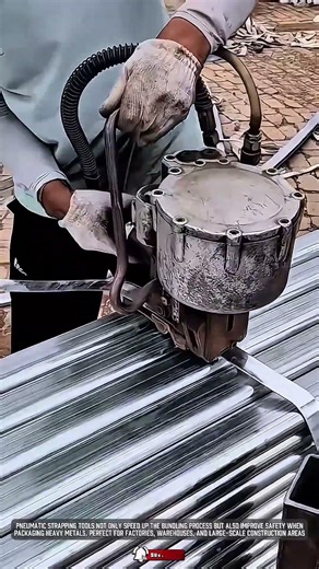 Pneumatic steel strapping tool #shorts