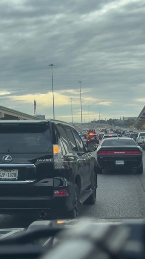 Here’s what’s left of that wreck that caused the backup on I-10 heading into San Antonio Tuesday.