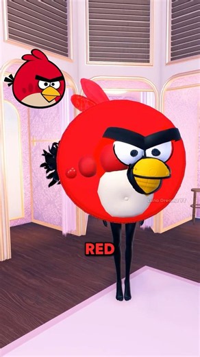 Recreating ANGRY BIRDS in DTI? 😱 With Animation 😜 #dresstoimpress #angrybirds