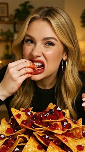 So Real It’s Addictive 🌮💎 Ruby Loaded Nachos ASMR #eating #mukbang #food #eatingsounds #foodie