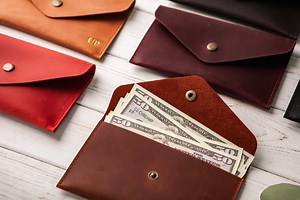Cash Envelopes,money Carrier,card Carrier,leather Card Carrier, Leather Cash Envelope, Leather Envelope, Money Envelope, Leather Cash Holder - Etsy