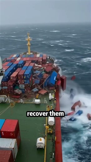 What’s Inside These Floating Containers? Nobody Knows#ocean#containers#mystery#logistics#fyp