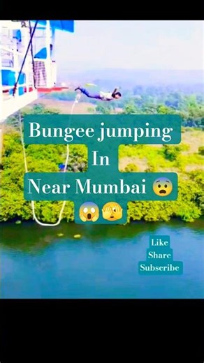 Bungee Jumping near mumbai/pune #shortsfeed #travel #ytshorts #bungeejumping kolad