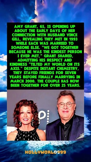 Amy Grant Says Meeting Vince Gill "Tilted My World" — While Both Were Married to Others 💫 #shorts