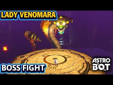 ASTRO BOT Snake Boss Fight Gameplay - Lady Venomara