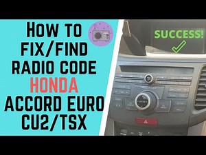 How to fix Honda Radio Code ALL STEPS
