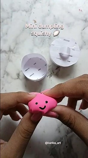 DIY Balloon Dumpling Squishy | Mini Cotton Dumpling Tutorial 🥟