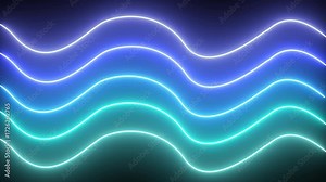 neon animation that gives a calming sensation with flashing neon lines