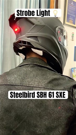 Strobe light installation on my steelbird SXE helmet #steelbirdhelmet #strobelight #siliguri