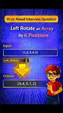 Day 20 : Left Rotate an Array by K Positions Using Java