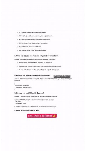 API Testing Interview Questions and Answers.