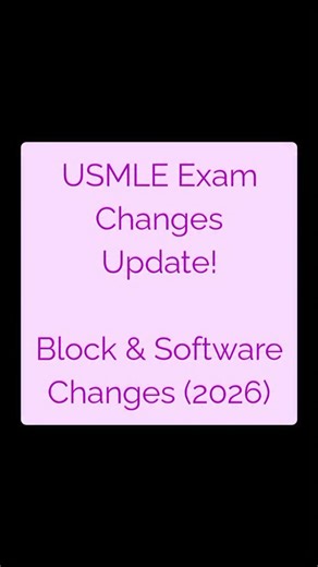 American Academy of Research And Academics ™ on Instagram: "USMLE Exam Changes Update! Block and Software Changes(2026) What’s changing? USMLE is introducing a new test delivery software for all Steps — focusing on block structure, not content. • Applies to Step 1, Step 2 CK & Step 3 • Same total exam time & questions • Blocks will be shorter, but more in number • Navigation & interface will look different • Goal: better pacing, reduced fatigue Important Example (Step 3): • From 6 blocks × 60 mi