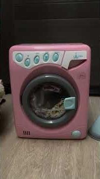 My first playing Korean Toy Washing Machine Testing Out with Water Toy Review (빙글빙글 똘똘이 빨래놀이 장난감)