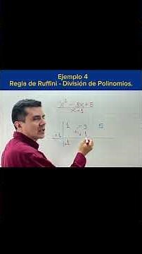 Example 4 Ruffini's Rule 😁 Polynomial Division