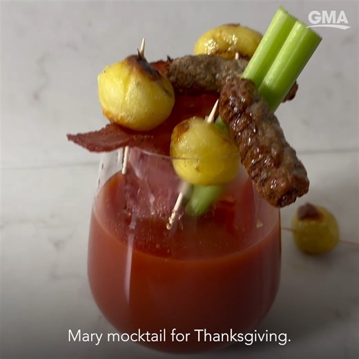 This bloody mary mocktail is the perfect drink to get you Thanksgiving ready! 🍸 https://gma.abc/3TogLo1 | Good Morning America