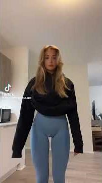 girl in leggings dances at a tiktok challenge | #tiktok #girl #leggings #dance #reels #fyp #fypシ