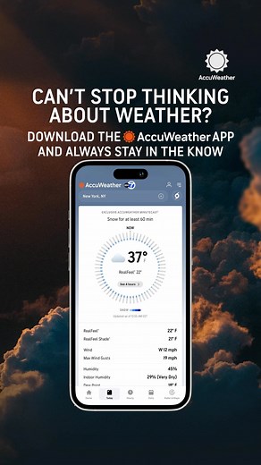 All day, every day! ☀️☁️⛈️⚡️❄️🌪️💨 Stay in the know with the AccuWeather app: https://bit.ly/4oTdInR | AccuWeather