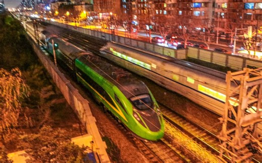 【动集动力车回送】DF7G附挂FXD1-J0037 | 52741次 | 上海站-上海南站多机位记录