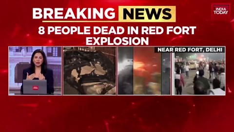 8 Dead In High-Intensity Blast Near Delhi's Red Fort, Terror Angle Probed