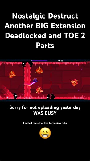 MASSIVE EXTENSION maybe not that massive.😅 #geometrydash #gdupdate #gd