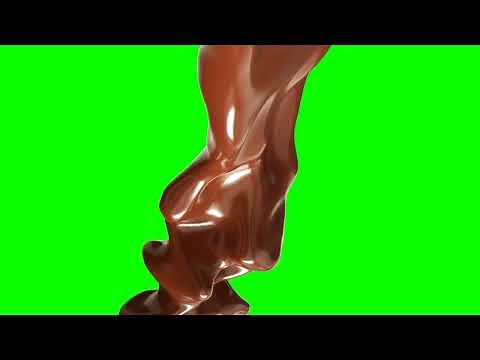 Chocolate Splash Green Screen