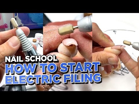 YN NAIL SCHOOL - How To Start Using An Electric FIle
