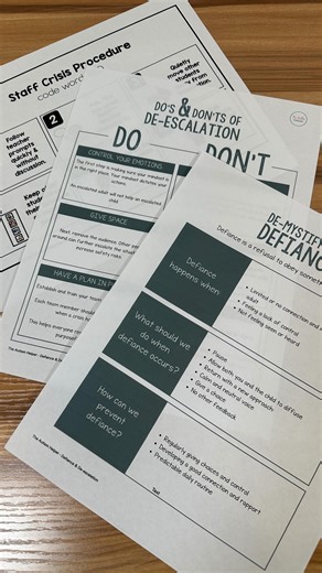 Freebie Alert 🎉 Come learn all about defiance and ways to effectively deescalate a situation during my free webinar, Defiance & De-Escalation. You’ll leave with three handouts and a certificate of completion along with new strategies to try in your classroom or at home. ✅ The Dos and Don’ts of De-Escalation Handout gives you the essential components of a de-escalation plan in a useable format, perfect for sharing with teams. ✅ De-Mystifying Defiance Handout gives an overview of information, ant