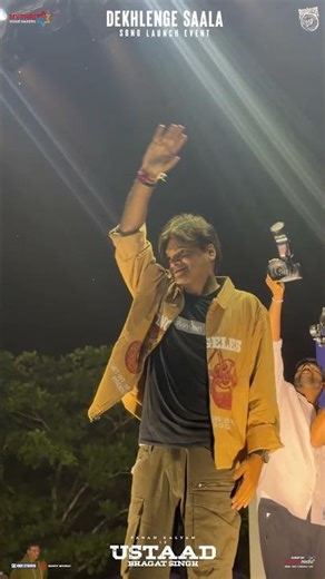 An electrifying celebration with the team of #UstaadBhagatSingh at the #DekhlengeSaala Song Launch