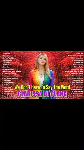 Clarissa Dj clang Nonstop 💦 OPM Love Songs Collection 2026 💦 Count on you, You Touched My Heart
