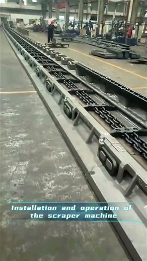 Installation and operation of the scraper machine