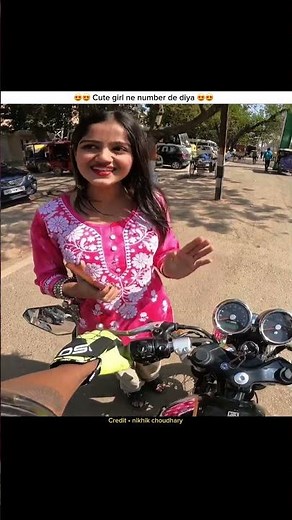 Cute girl ne phone number mang liya #motovlog #cutegirl #rider