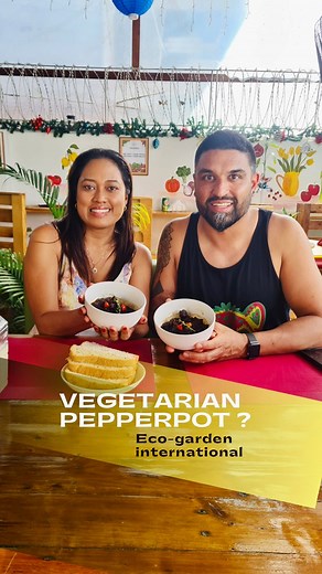 12K views · 104 reactions | Chef Devan Rajkumar and I tried the vegetarian pepperpot Eco-Garden International…it was definitely a surprise win! | Visit Guyana | Facebook