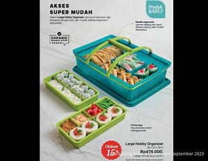 Katalog Promo Tupperware September 2023, Ada Produk Baru Organizer Diskon 15%