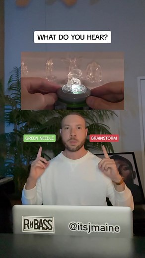 Which one do you hear? Green Needle, or Brainstorm? #hear #hearing #test #challenge #reaction #greenneedle #brainstorm #ear