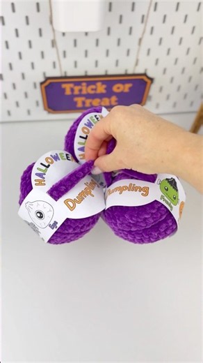Very funny Halloween dumplings.🥟🎃 #crochet #amigurumi #halloween #dumplings #dumpling #crocheting