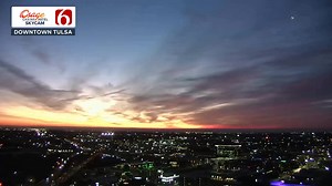 6.6K views · 131 reactions | Our streak of spectacular December sunrises rolls on! And for an added bonus, check out that waning crescent moon that was also rising during the sunrise! KOTV - News On 6 | Meteorologist Stephen Nehrenz | Facebook