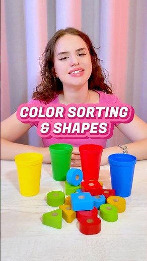 Colors and Shapes Sorting Game for Toddlers | Educational Activities for Toddlers #shorts