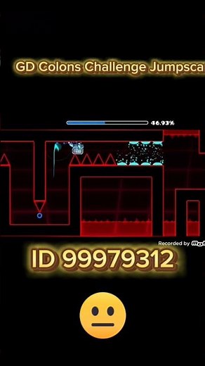 GD Colons Challenge Jumpscare Geometry Dash #geometrydash