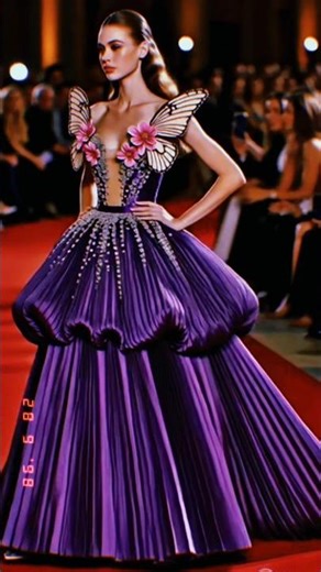 ai virtual models walk |ai fashion #shorts #aimodel #runway #purple