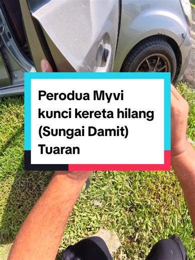 Perodua Myvi Kunci Hilang di Sungai Damit Tuaran