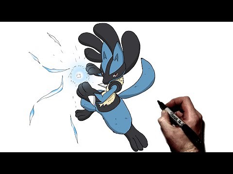 How To Draw Lucario | Step By Step | Pokemon