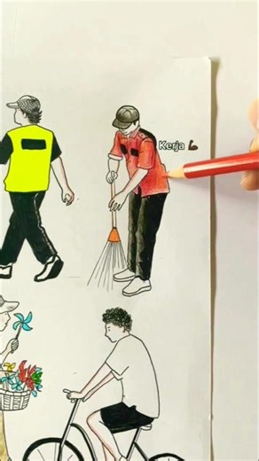 drawing people on the street #draw #drawing #painting #howtodraw #drawingart #drawtutorial #art