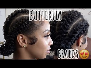 How To: 4 Butterfly Braids Tutorial | Butterfly Design On Hair