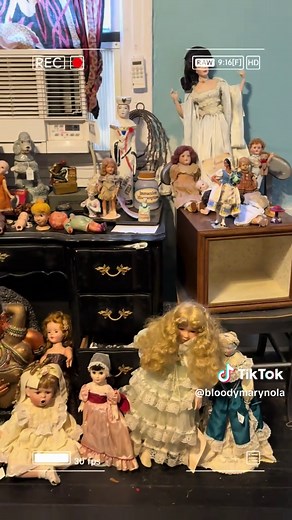 Did you know My whole upstairs in the secret attic is pretty much a Vintage doll shop-and other little haunted things . Come meet Cynthia here at Bloody Marys haunted museum NOLA! #didyouknow #neworleans #haunteddoll #ghost #voodooqueenbloodymary