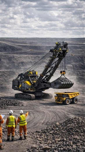 Giant Mining Excavation Machine Operations! #tech #shorts