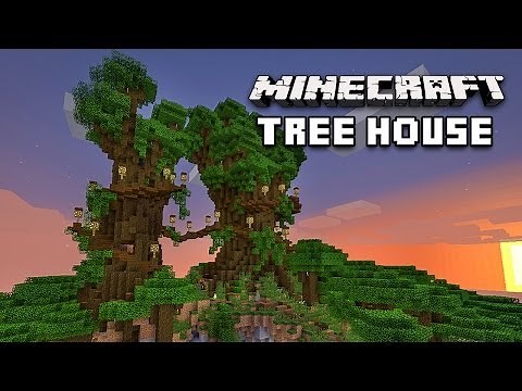 Minecraft: Awesome Treehouse Village Tour (Building Design Ideas For A Roofed Forest)
