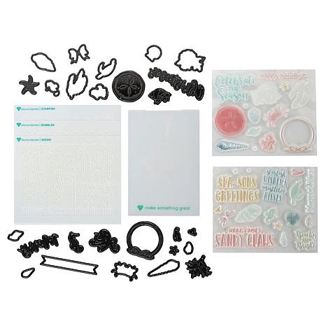 Diamond Press Nautical Christmas Stamp, Die and Stencil Set | HSN