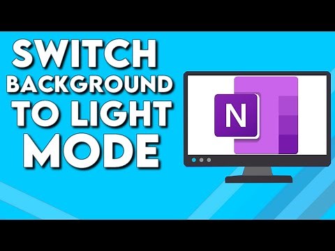 How To Switch Background To Light Mode on Microsoft OneNote