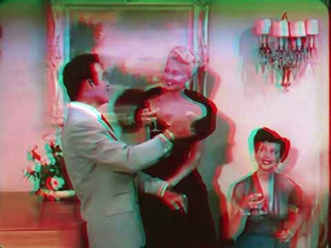 The French Line (1953) - Clip : Bon voyage - Enhanced color anaglyph 3D.