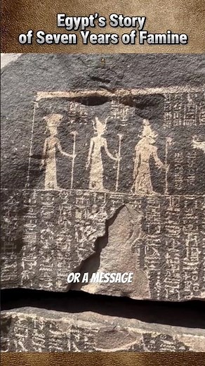 Ancient Egypt’s Story of Seven Years of Famine